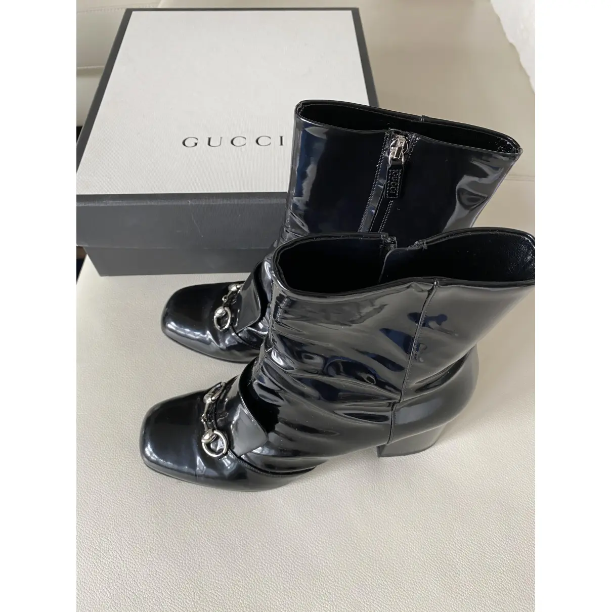 Buy Gucci Patent leather boots online
