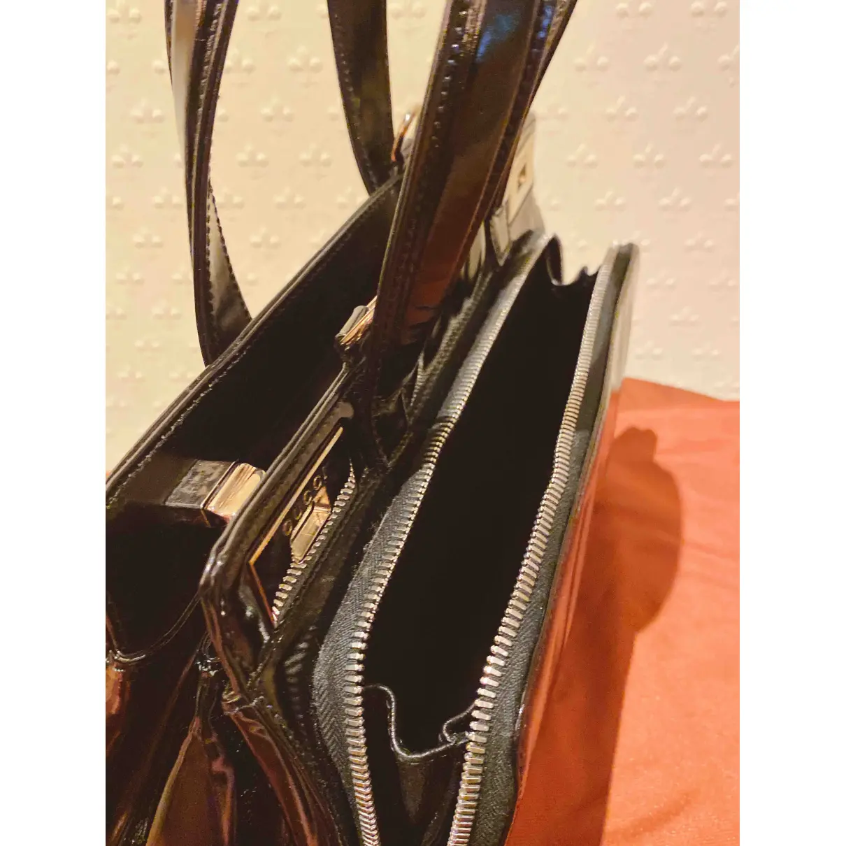 Patent leather handbag Gucci - Vintage