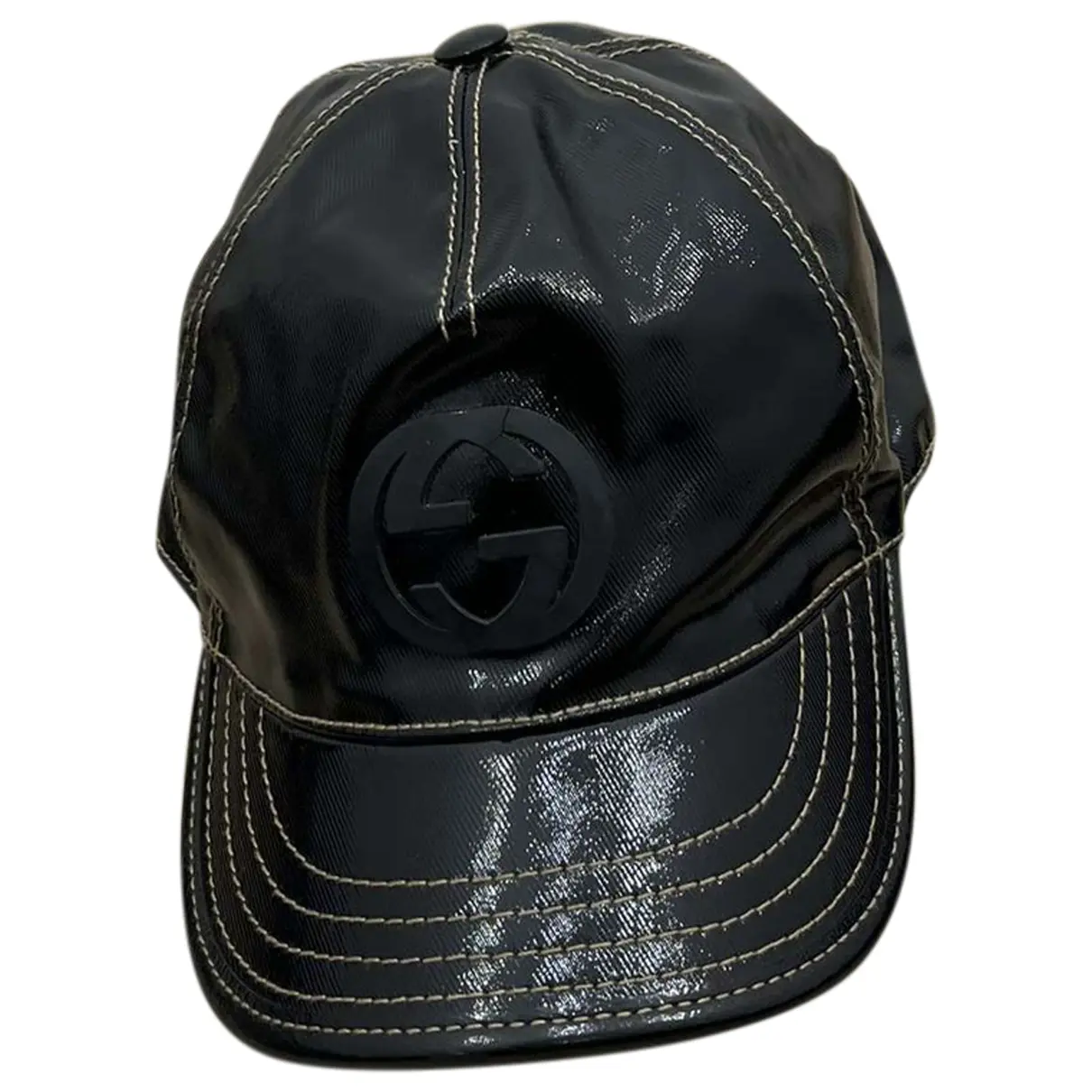 Patent leather hat