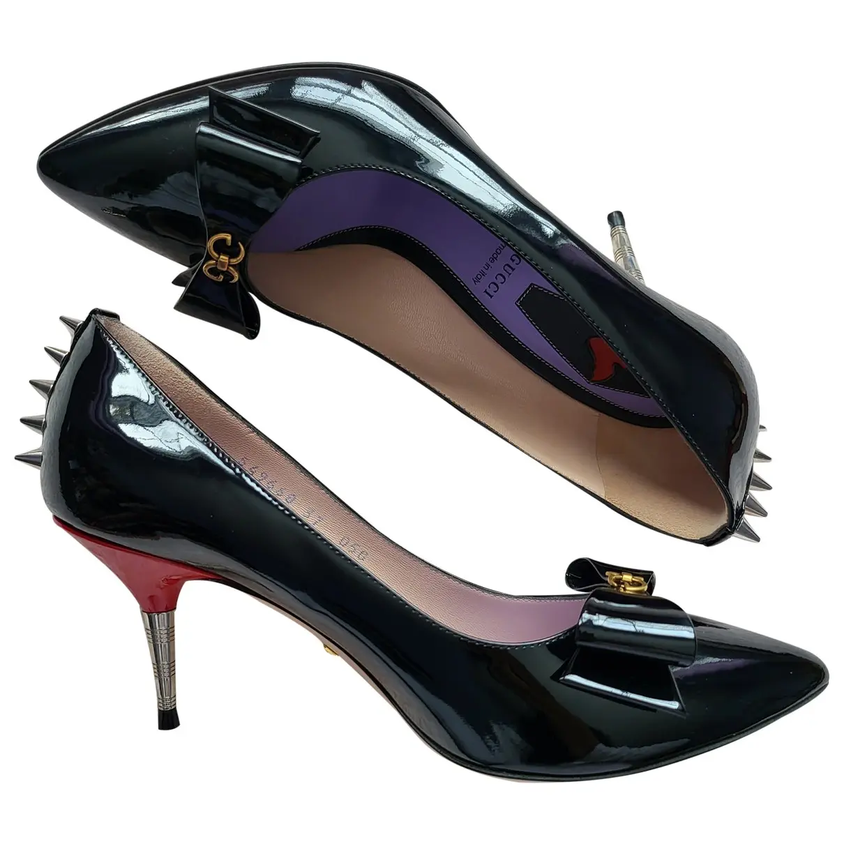 Patent leather heels Gucci