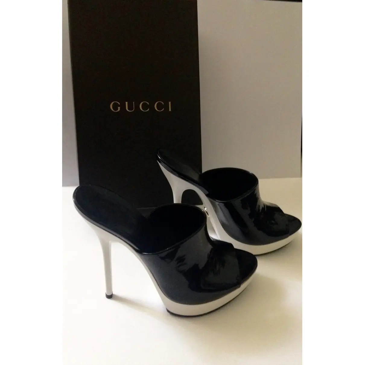 Buy Gucci Patent leather mules online