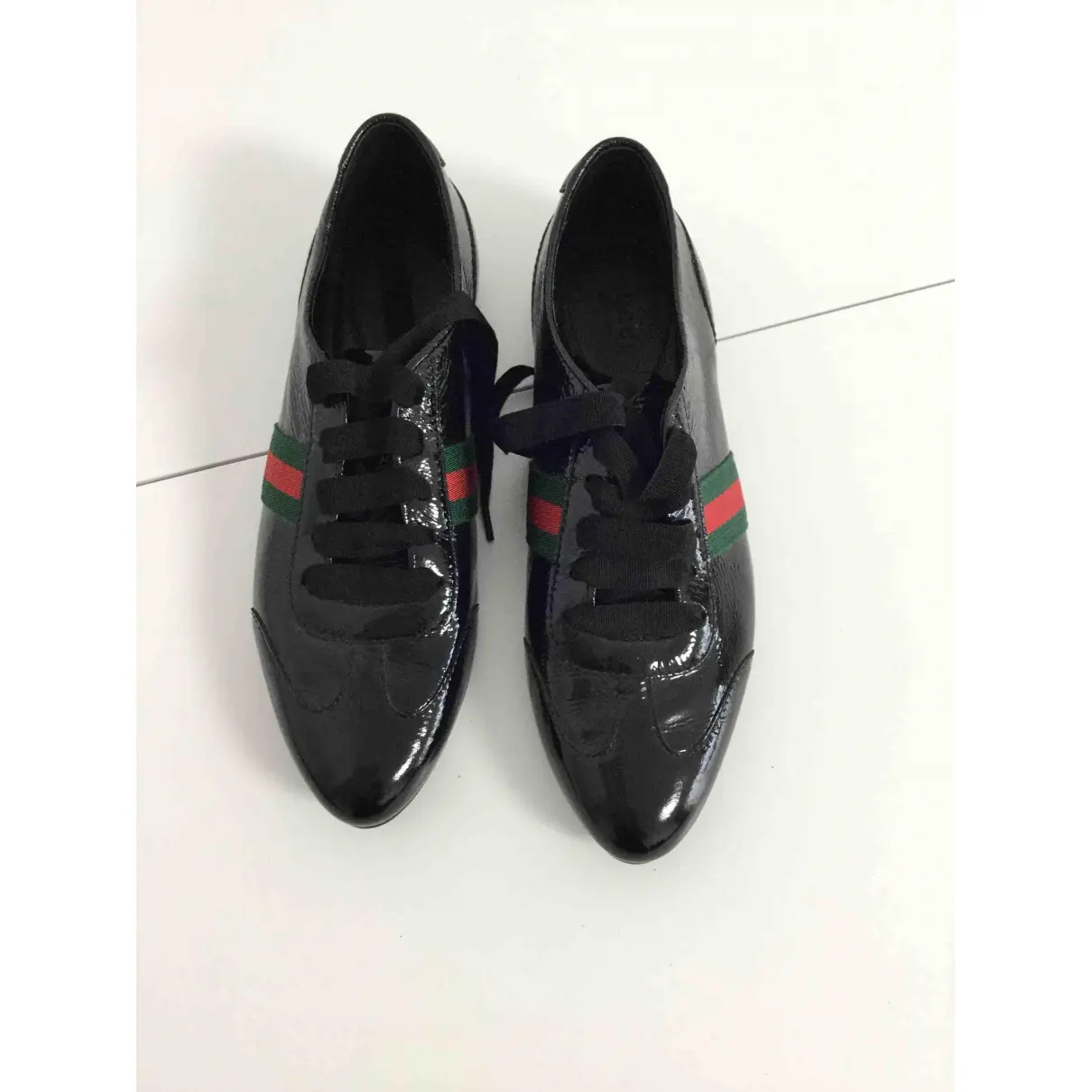 Patent leather trainers Gucci