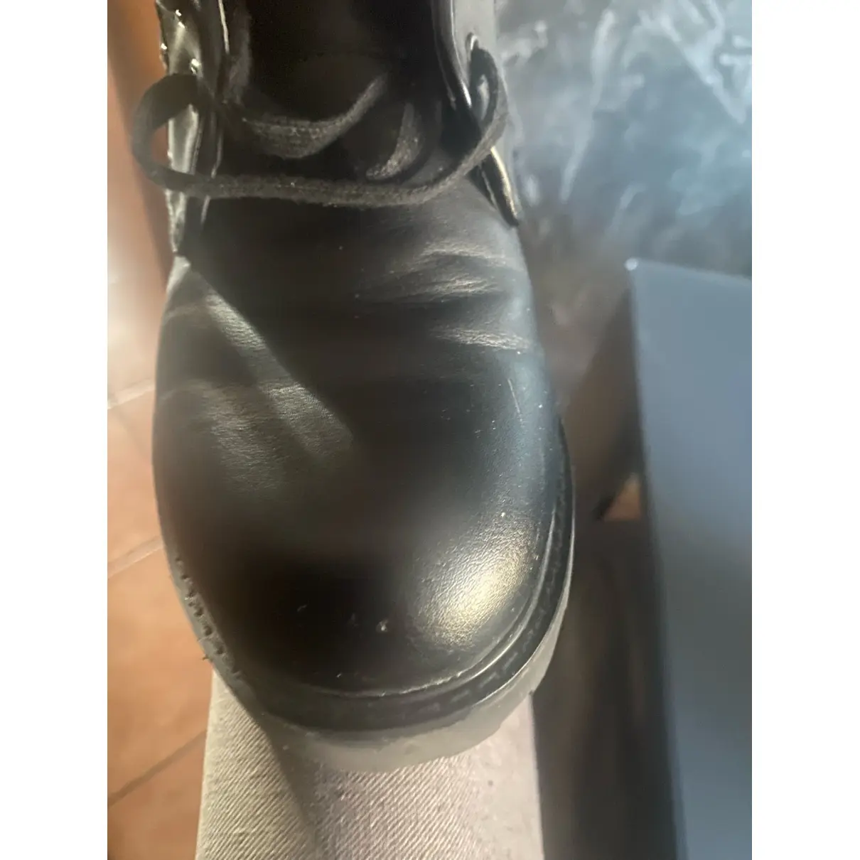 Patent leather ankle boots GUESS