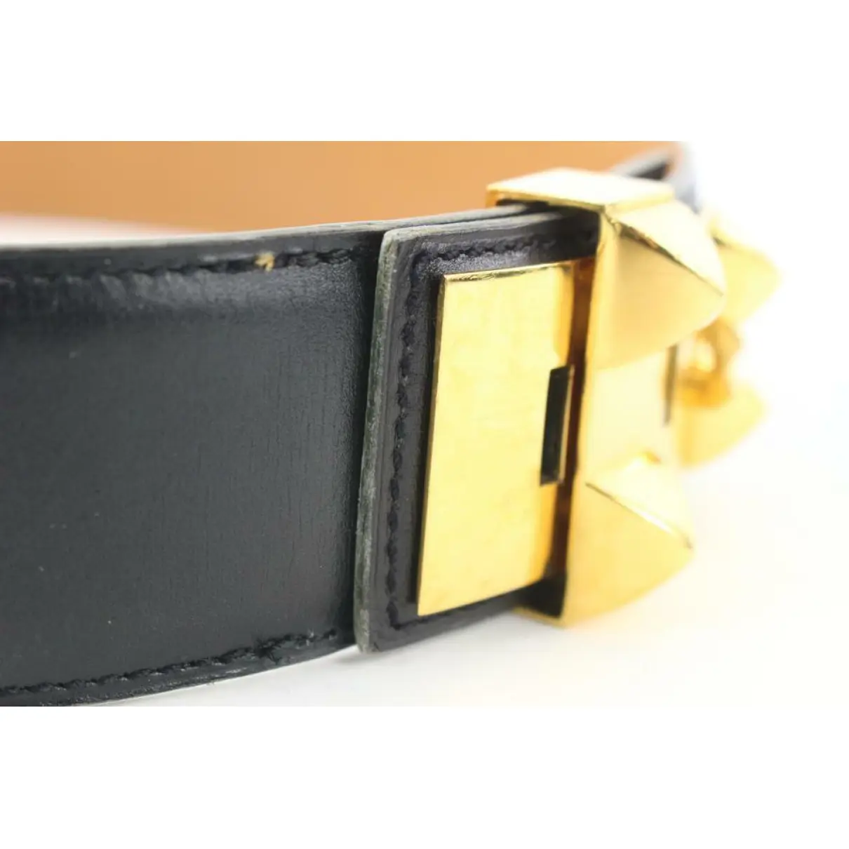 Patent leather belt Hermès - Vintage