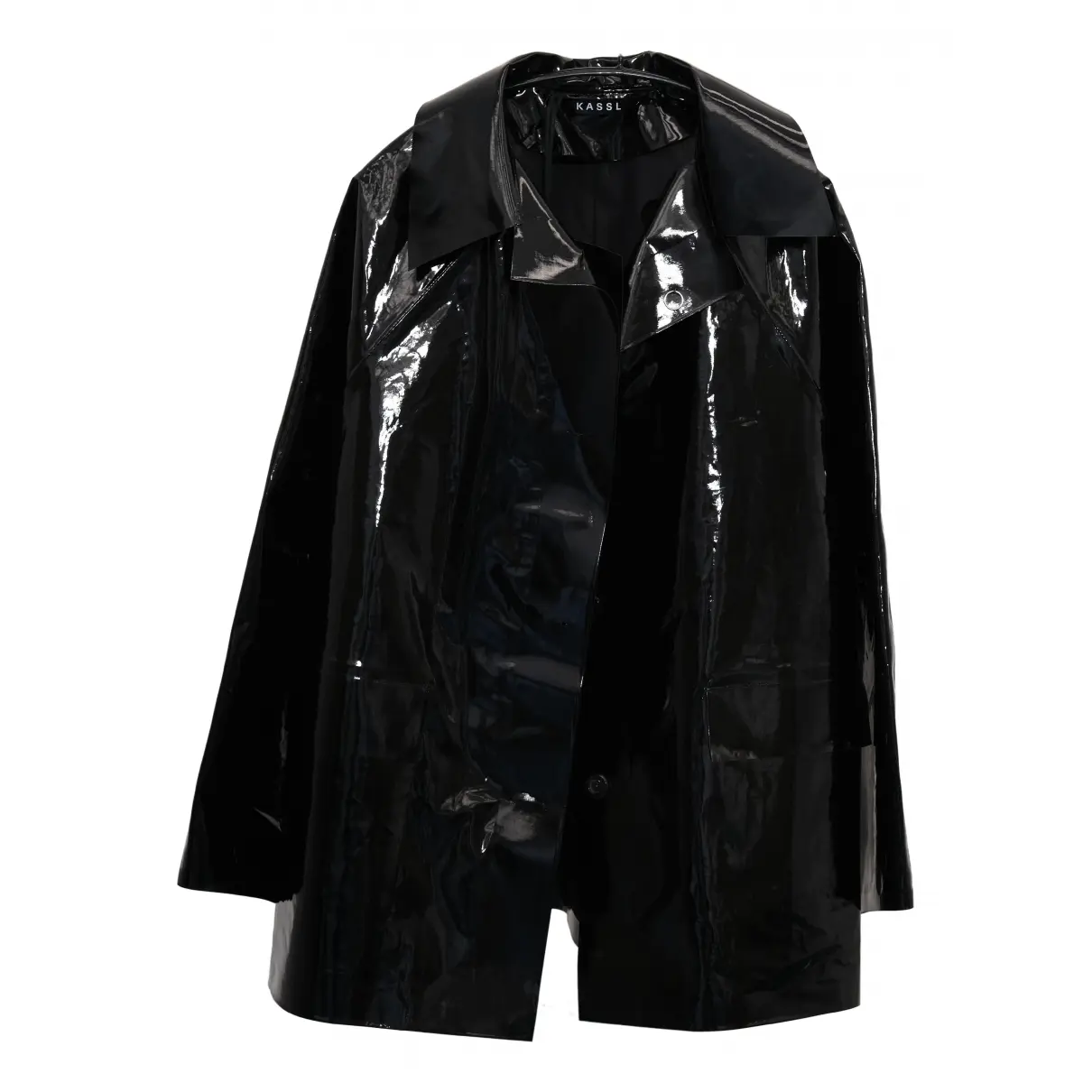 Patent leather trench coat Kassl Editions