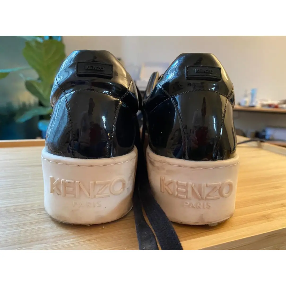 Patent leather trainers Kenzo