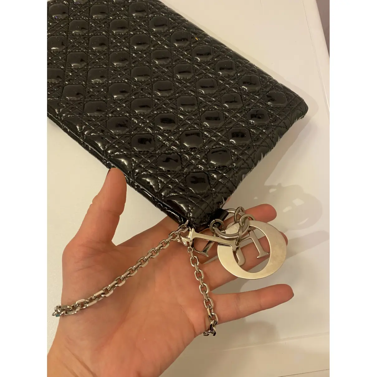 Lady Dior patent leather crossbody bag Dior