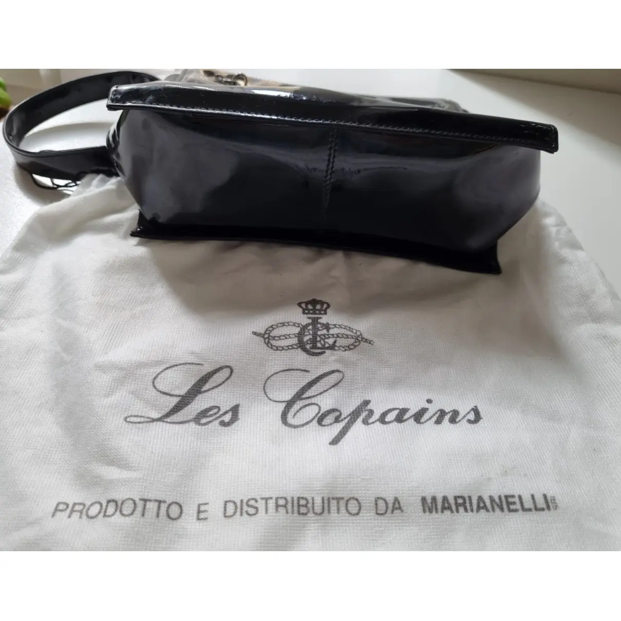 Buy LES COPAINS Patent leather crossbody bag online