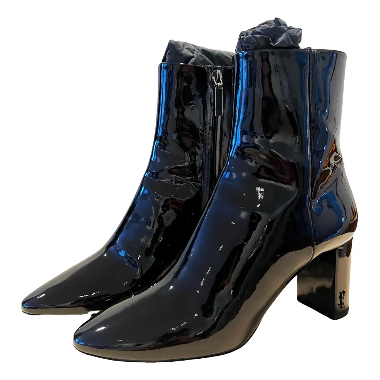 Lou patent leather boots