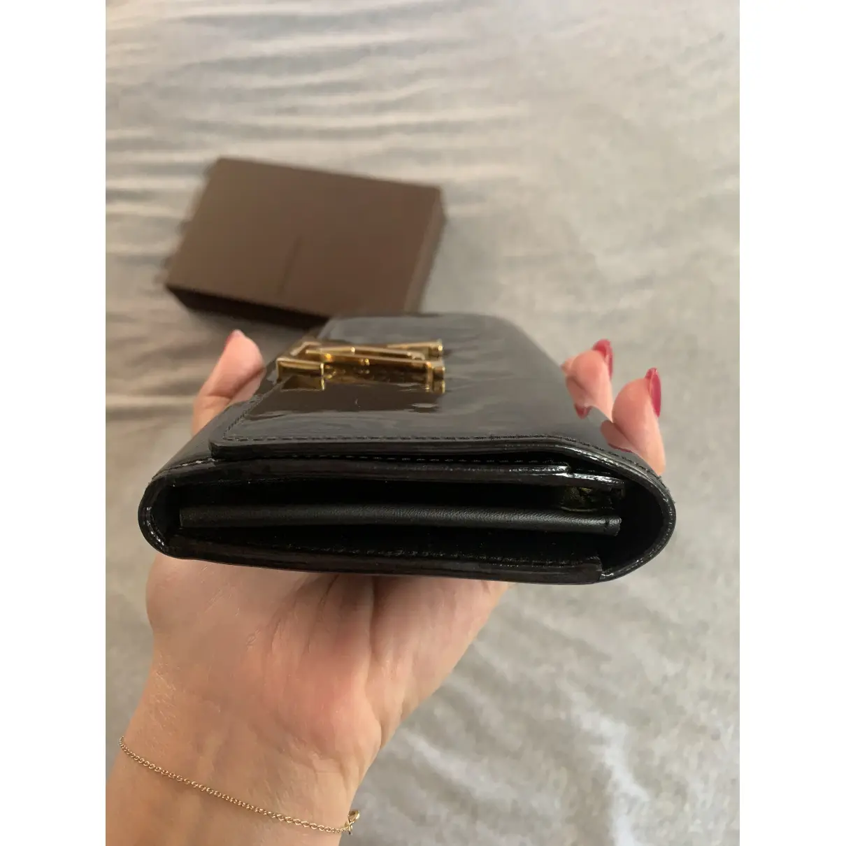 Louise patent leather wallet Louis Vuitton