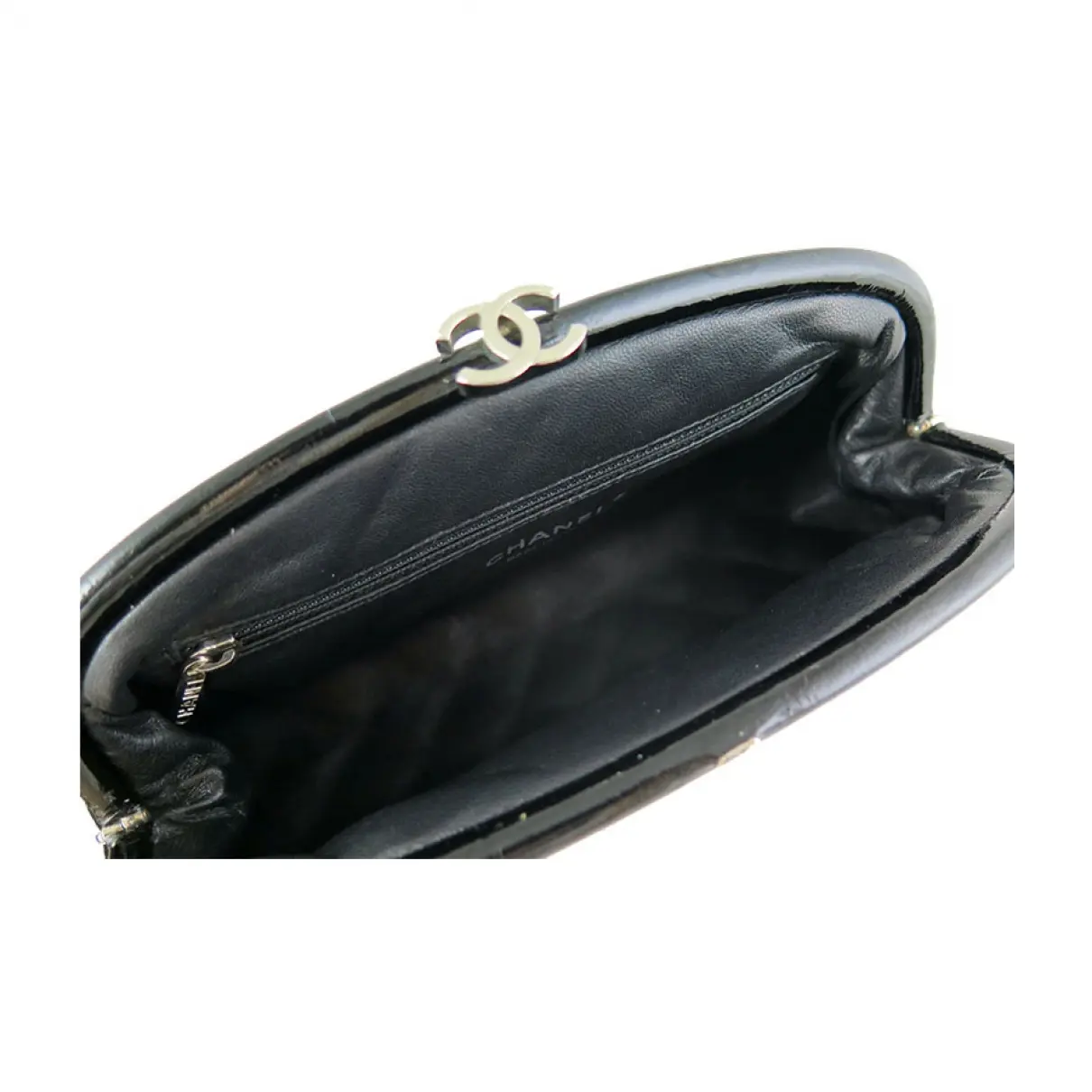 Chanel Mademoiselle patent leather clutch bag for sale