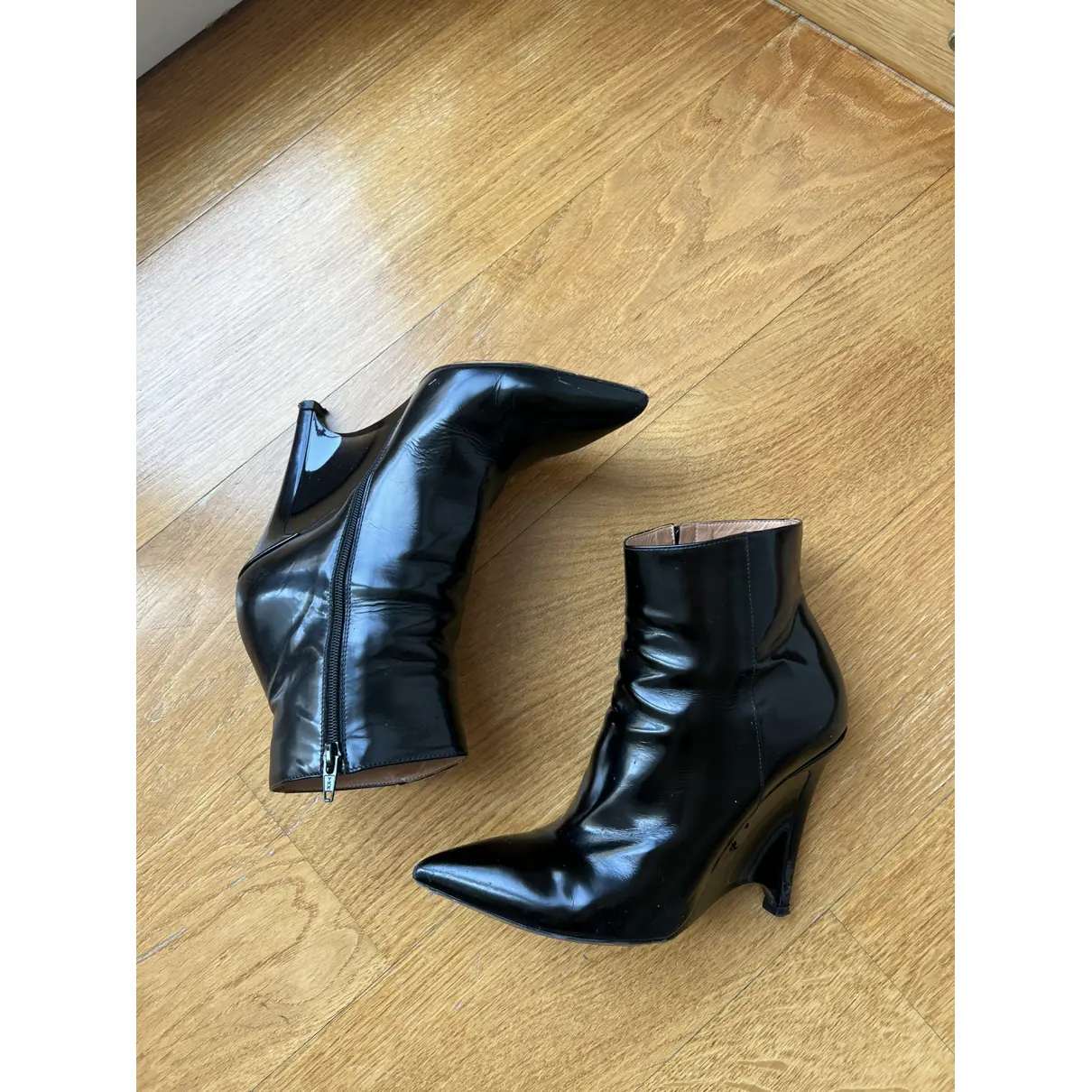 Buy Maison Martin Margiela Patent leather ankle boots online