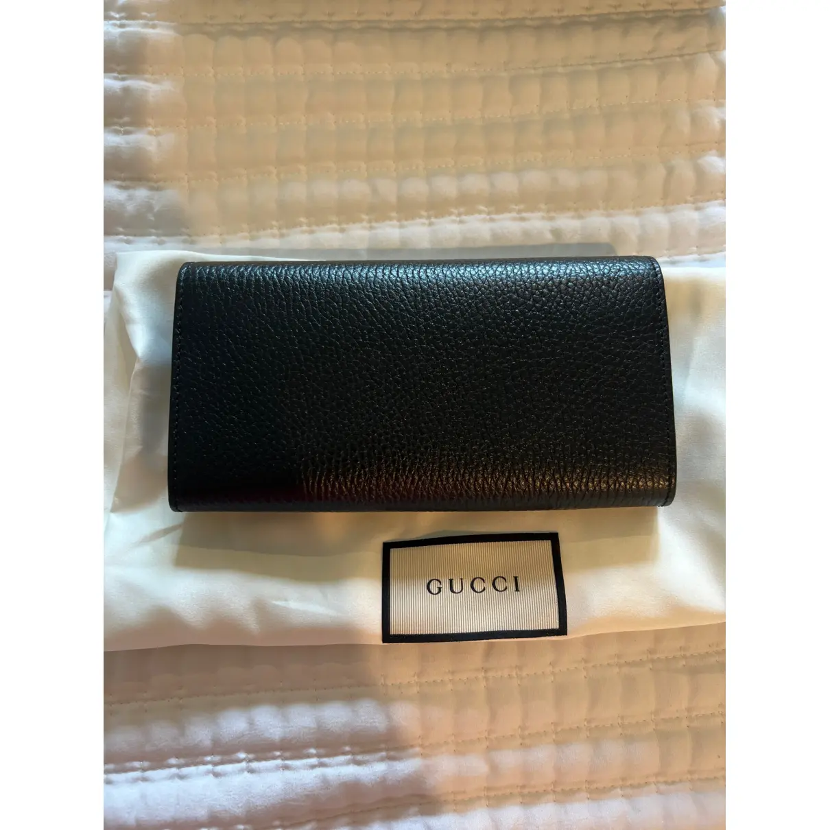 Marmont patent leather clutch bag Gucci
