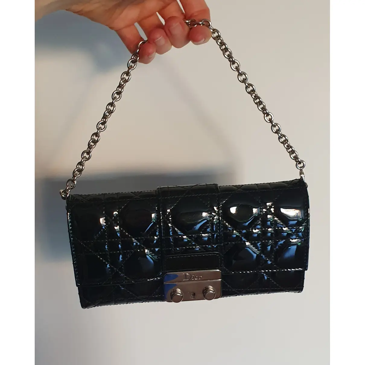 Buy Dior Miss Dior patent leather clutch bag online