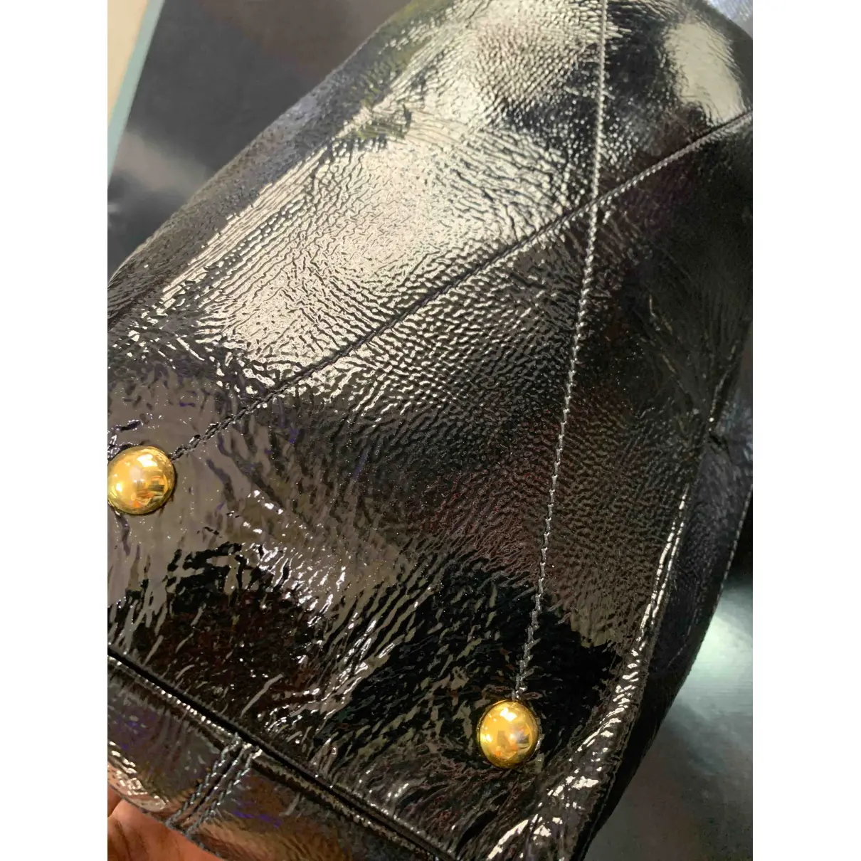 Patent leather crossbody bag Miu Miu