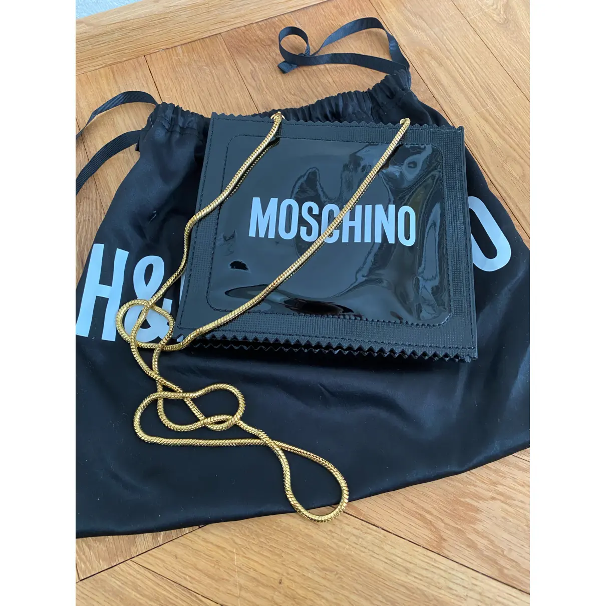 Patent leather crossbody bag Moschino for H&M