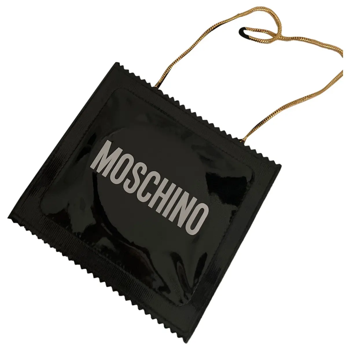 Patent leather handbag Moschino for H&M