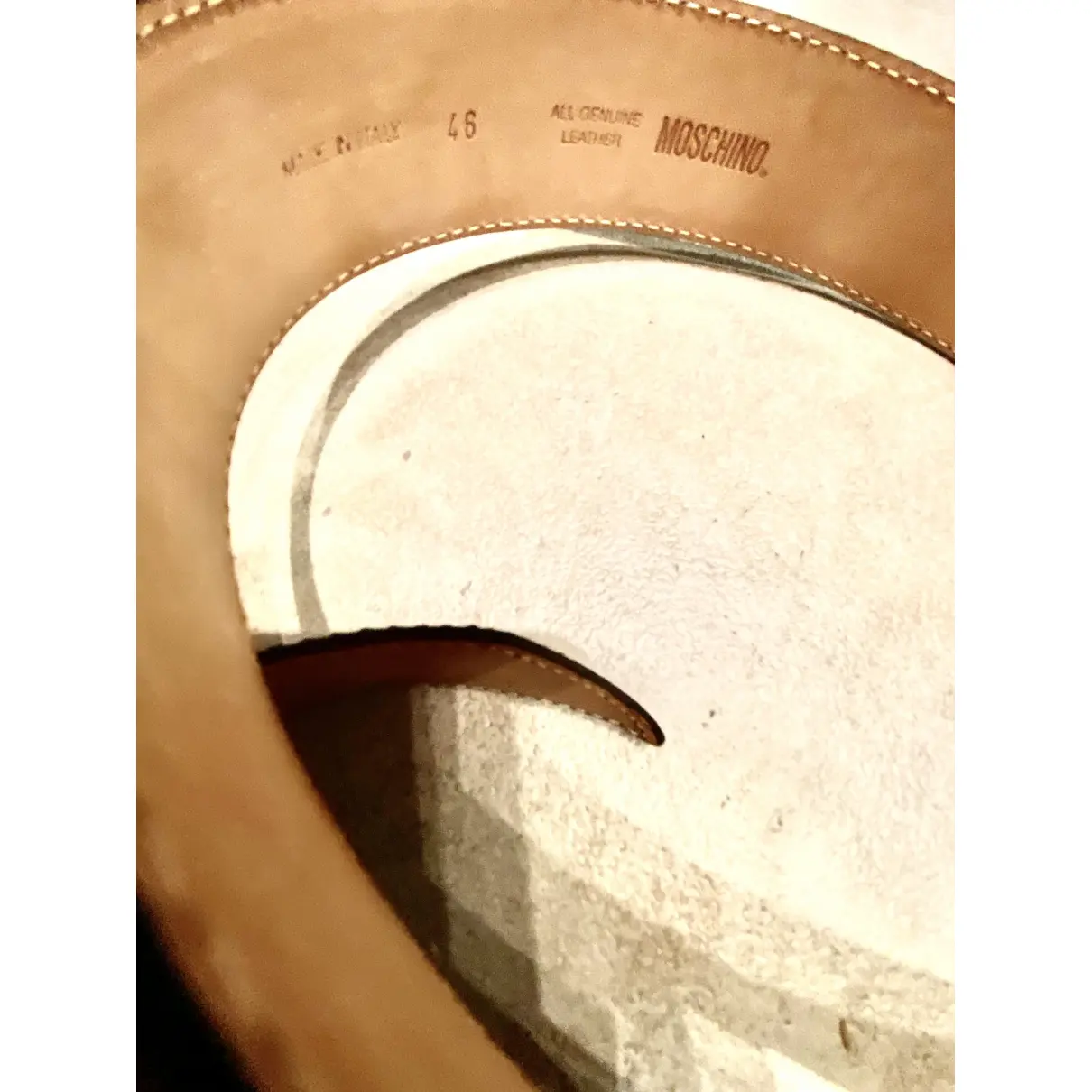 Patent leather belt Moschino Love
