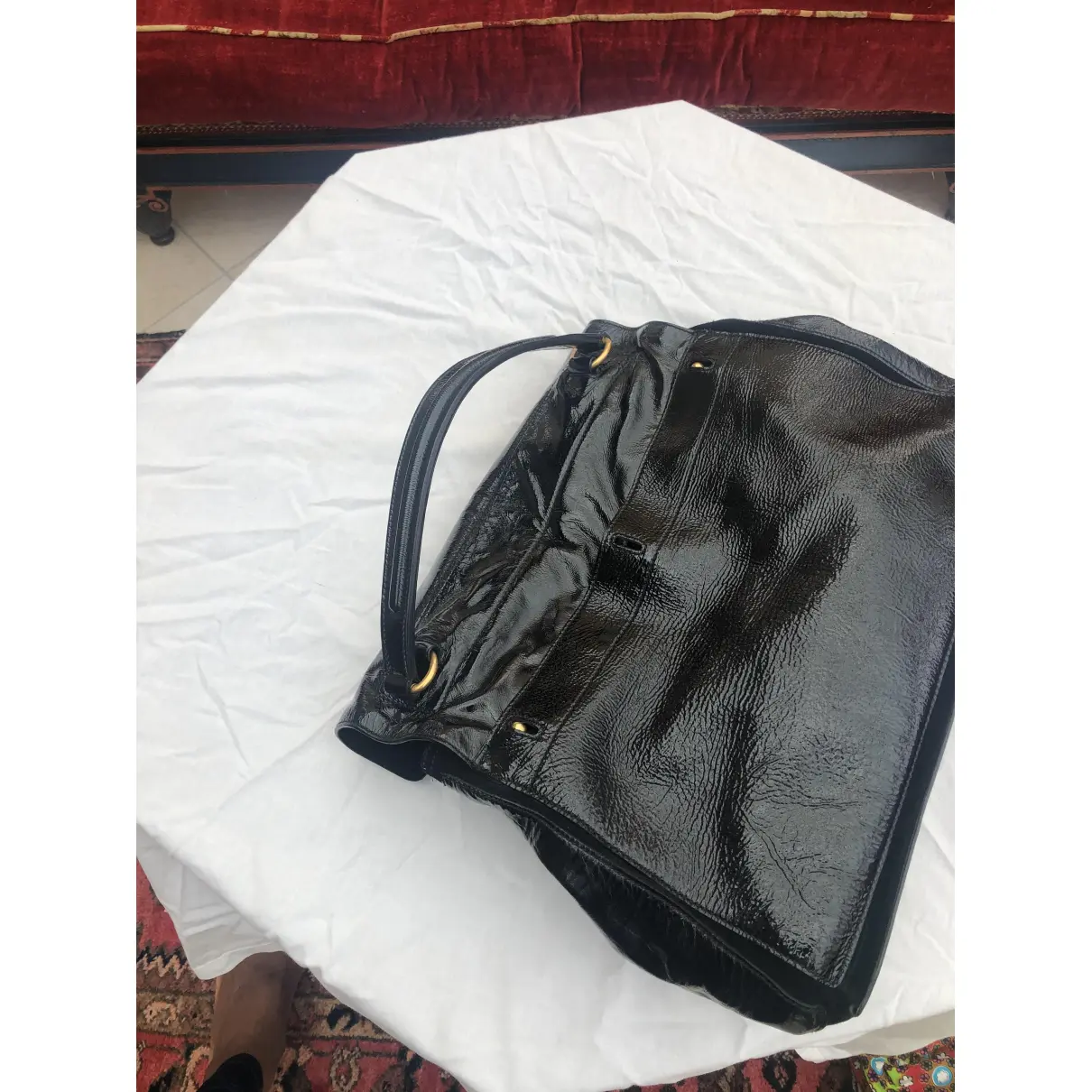 Muse patent leather handbag Yves Saint Laurent