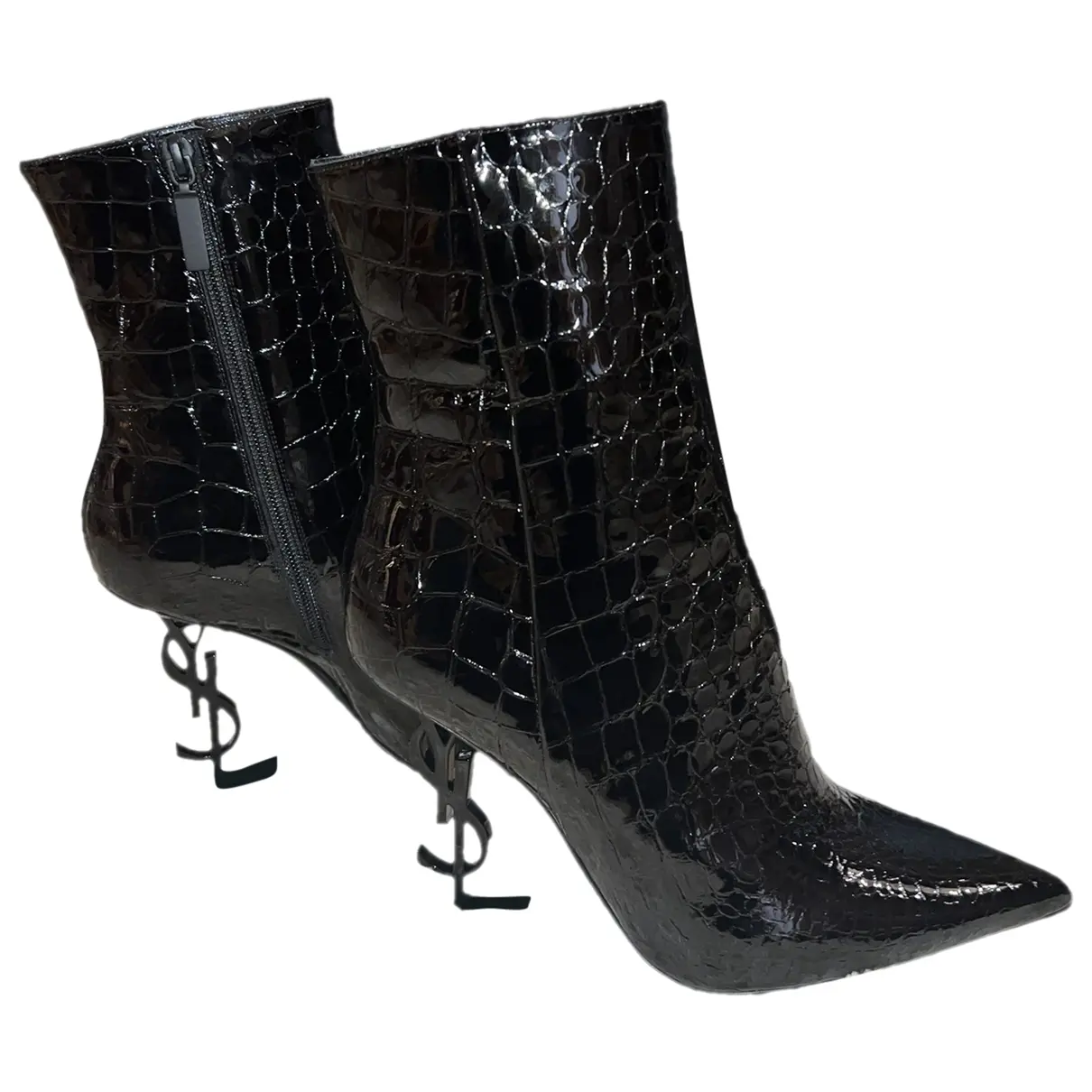 Opyum patent leather ankle boots