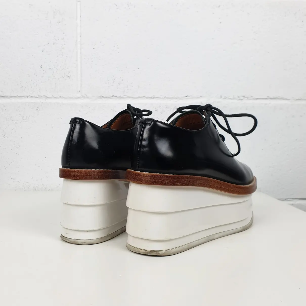 Patent leather lace ups & Other Stories