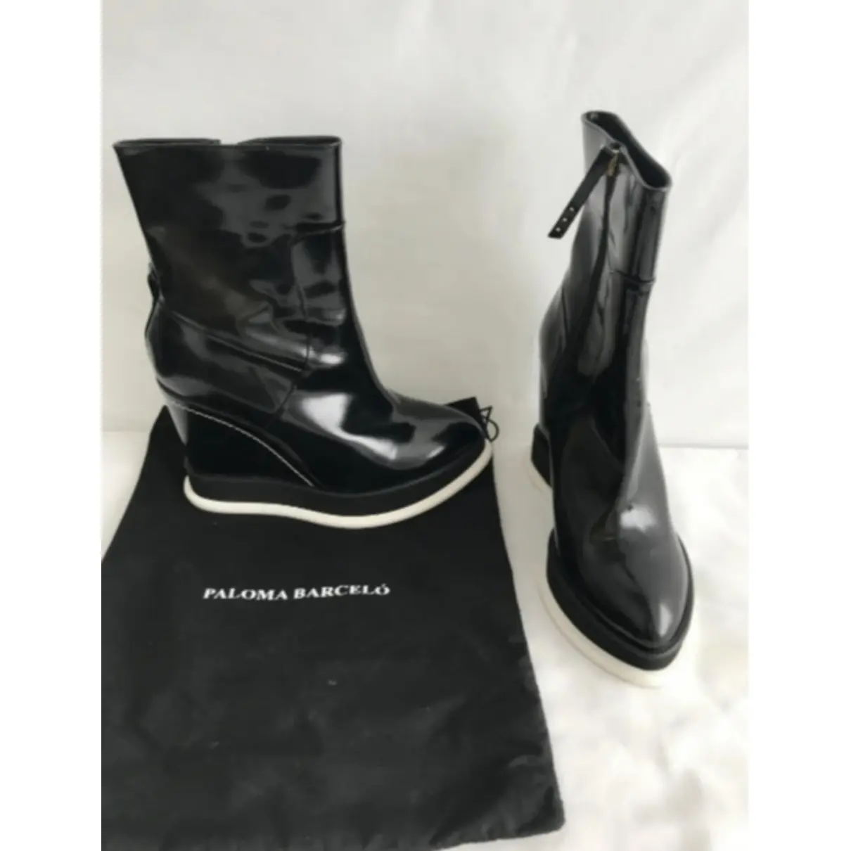 Buy Paloma Barcelo Patent leather ankle boots online