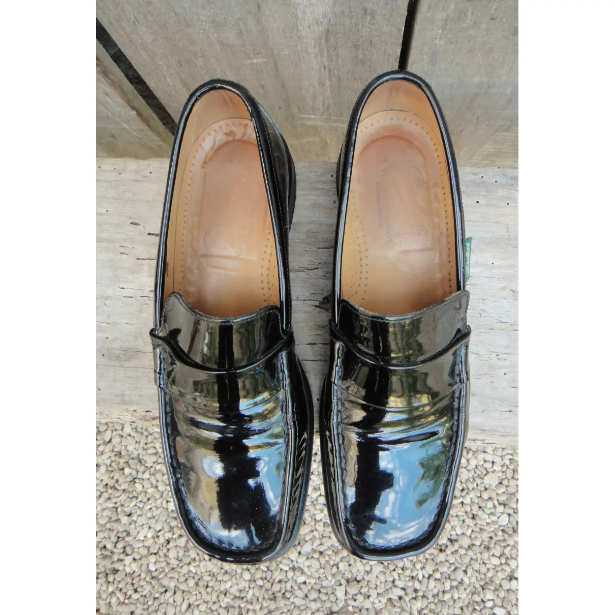 Buy Paraboot Patent leather flats online - Vintage