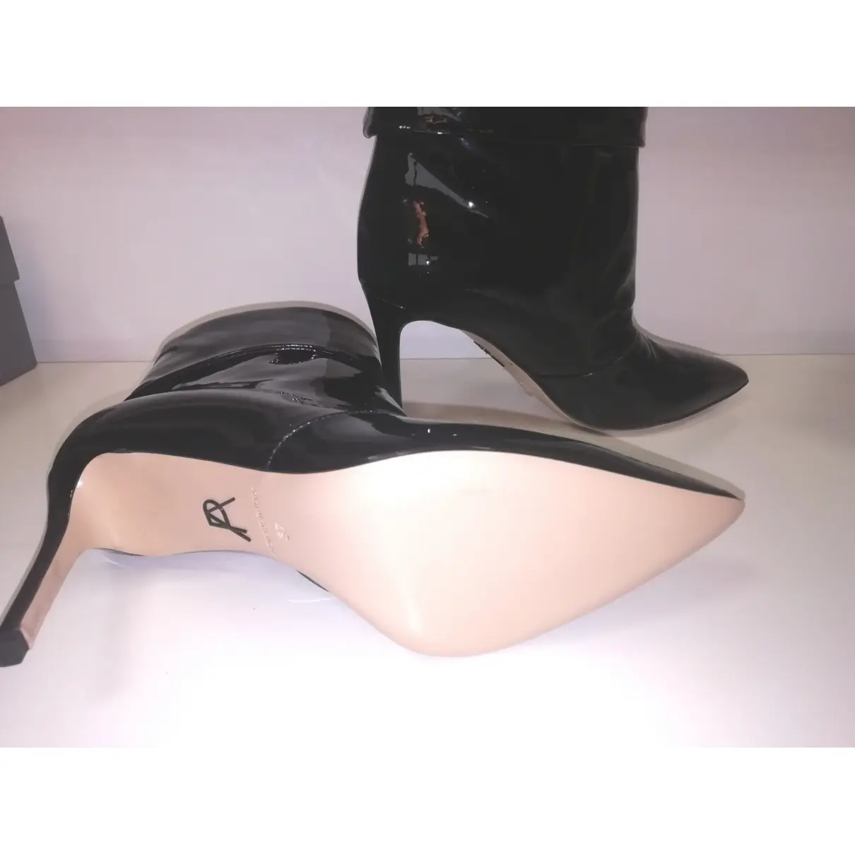 Patent leather ankle boots Paul Andrew