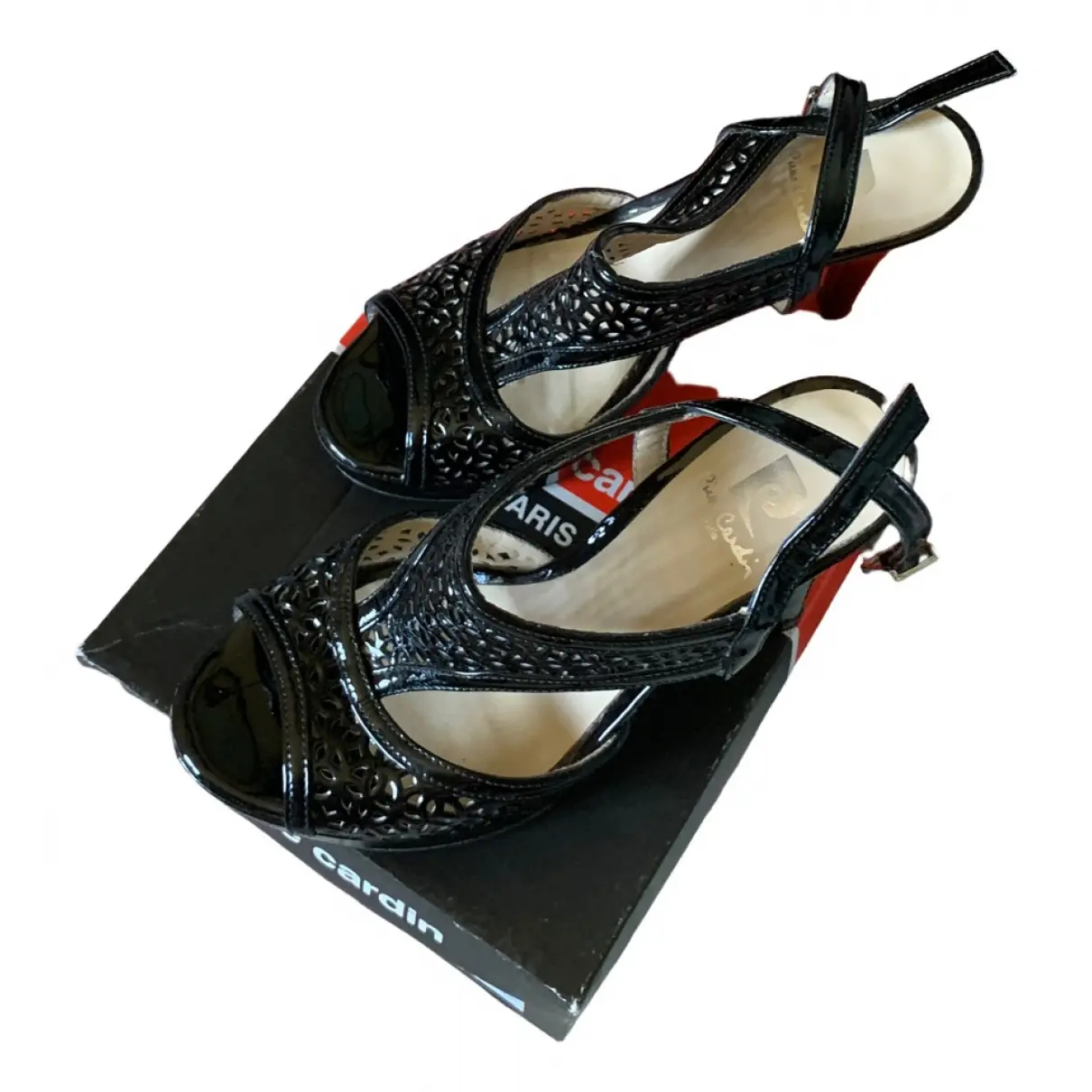 Buy Pierre Cardin Patent leather sandals online - Vintage