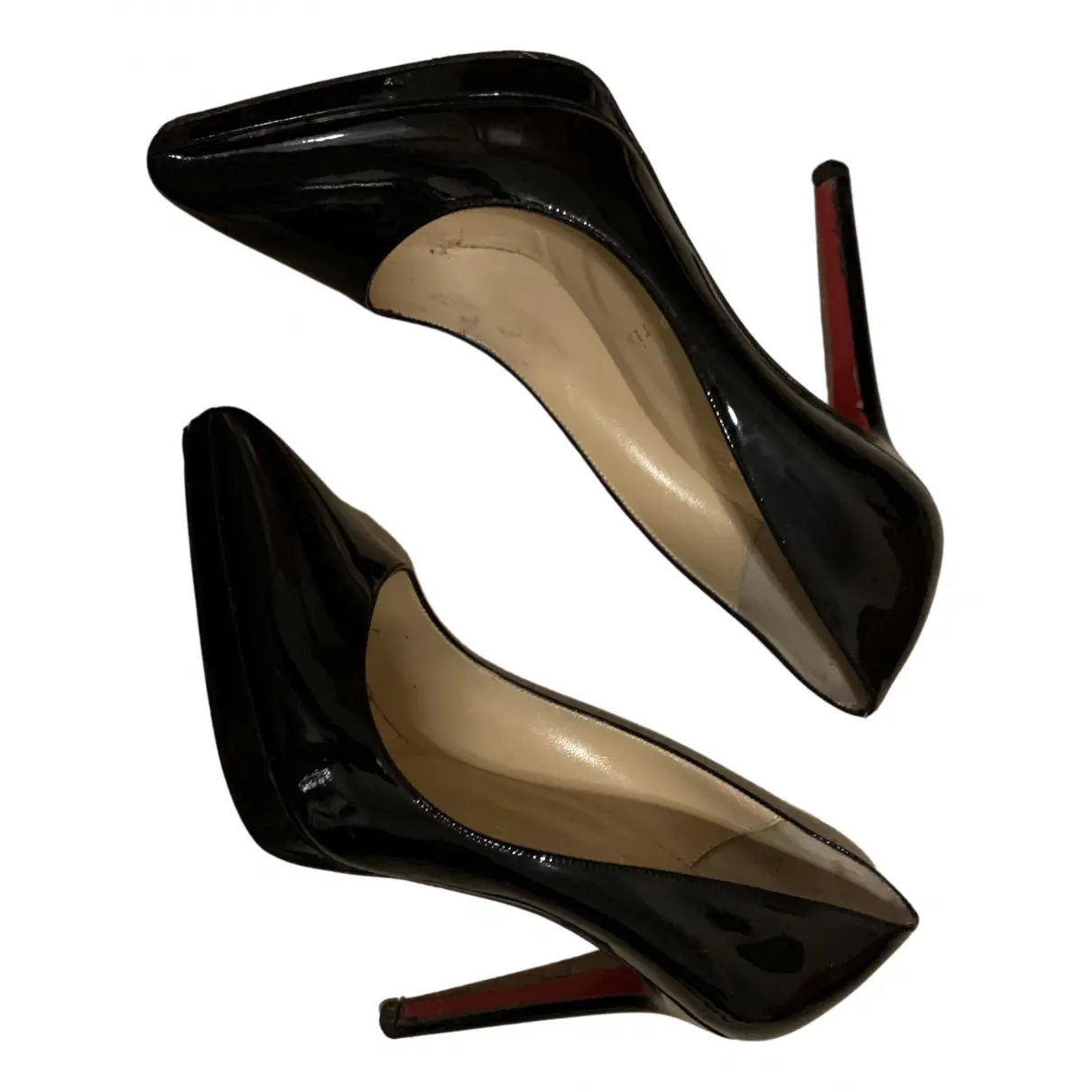Pigalle Plato patent leather heels Christian Louboutin