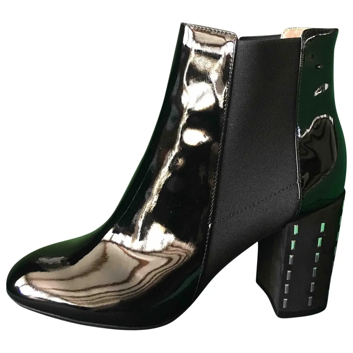 Patent leather boots Pollini