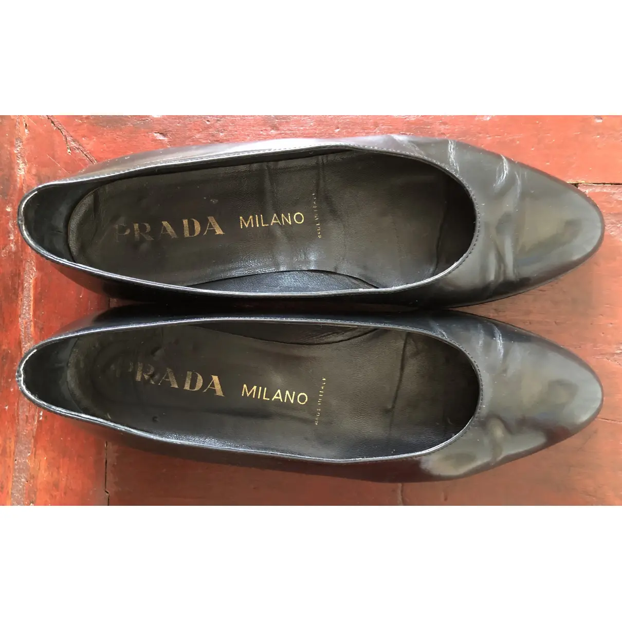 Buy Prada Patent leather ballet flats online - Vintage