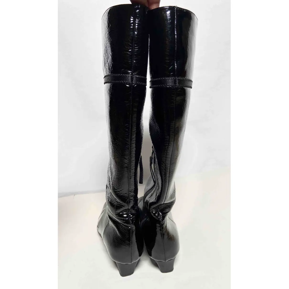 Patent leather boots Prada