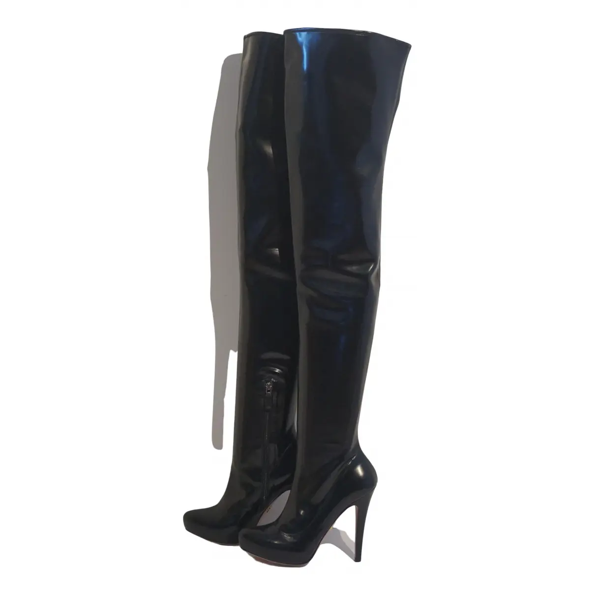 Patent leather boots Prada