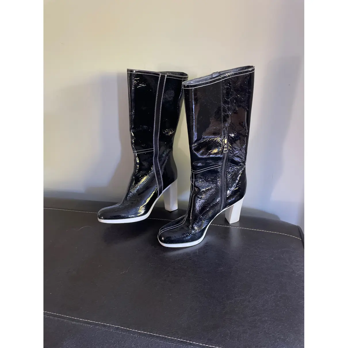 Buy Prada Patent leather boots online