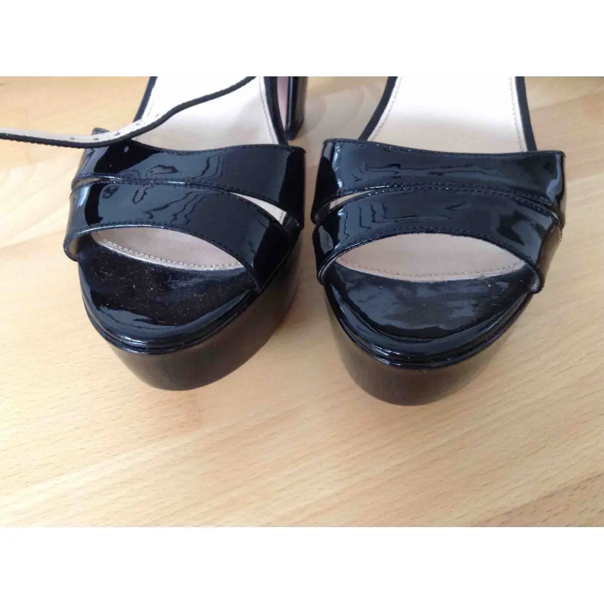 Prada Patent leather sandals for sale
