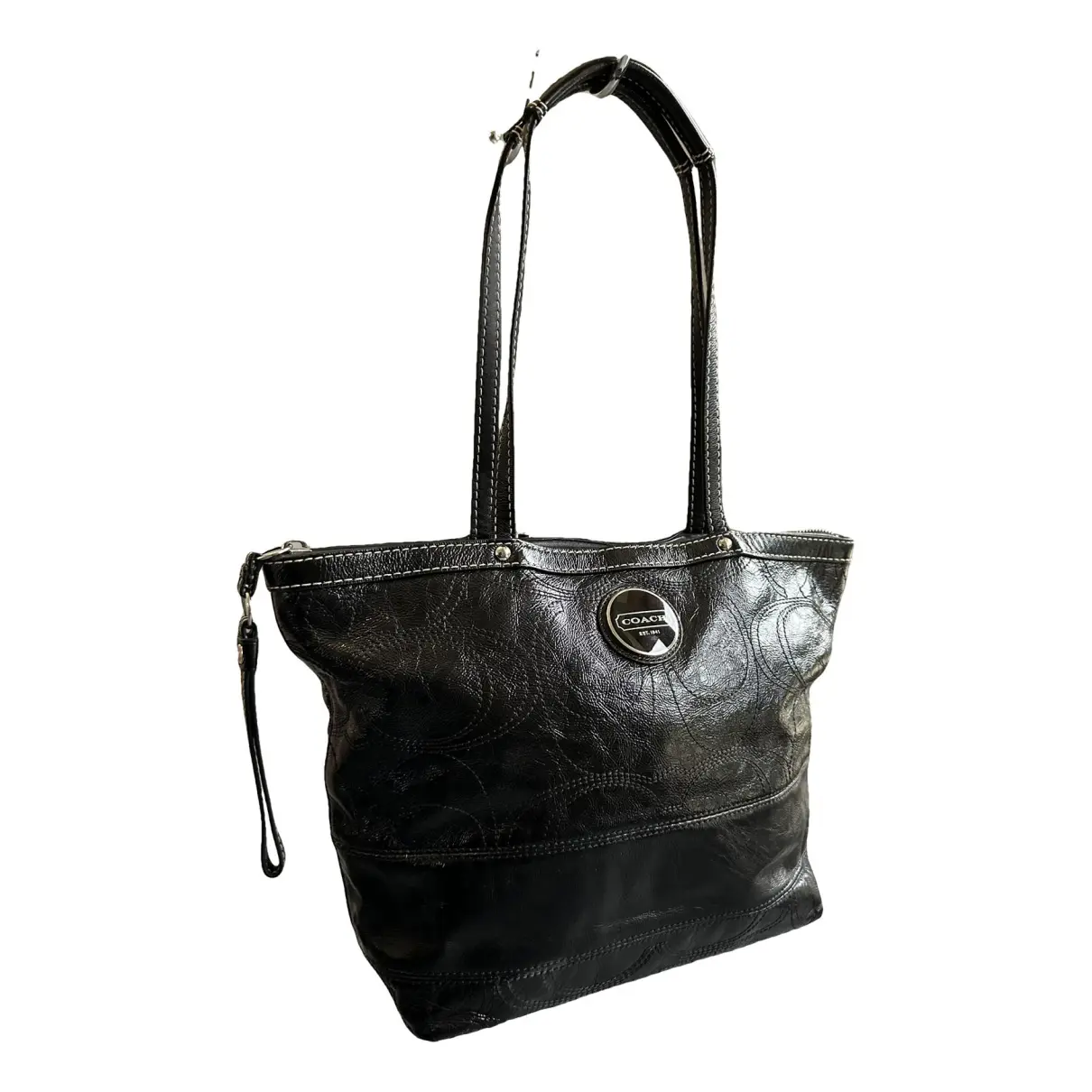 Prairie Satchel patent leather handbag Coach