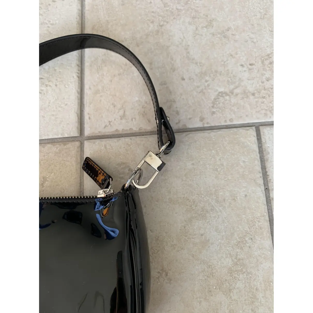 By Far Rachel patent leather handbag for sale