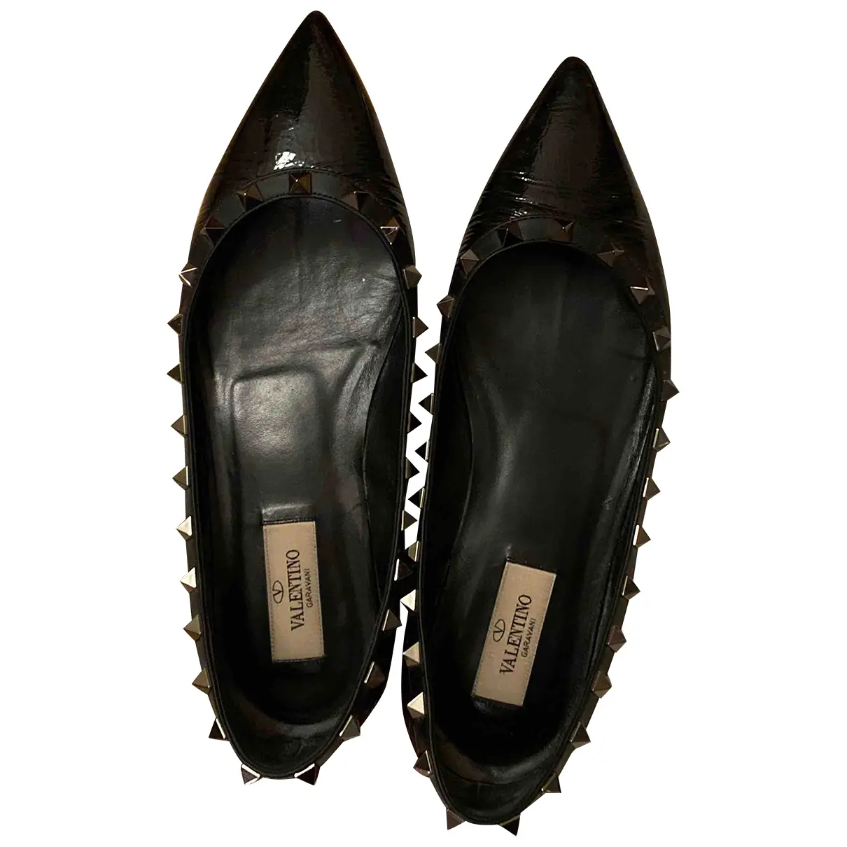 Rockstud patent leather ballet flats Valentino Garavani