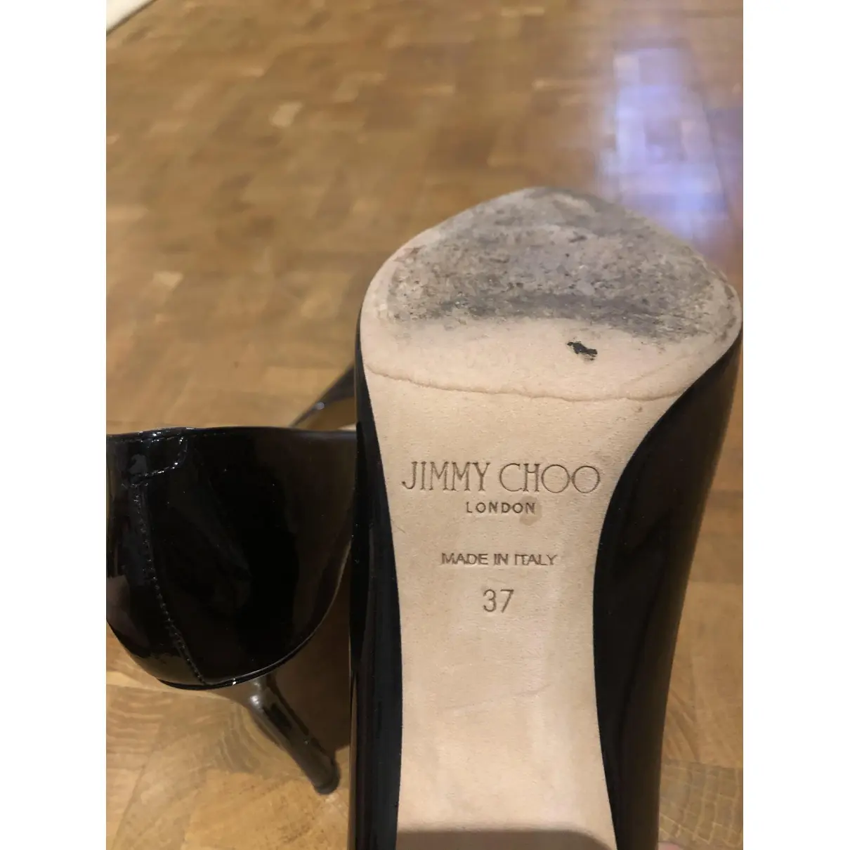 Buy Jimmy Choo Romy patent leather heels online