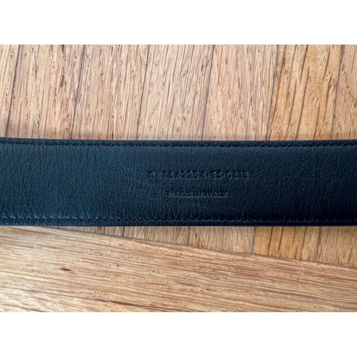 Patent leather belt Saint Laurent