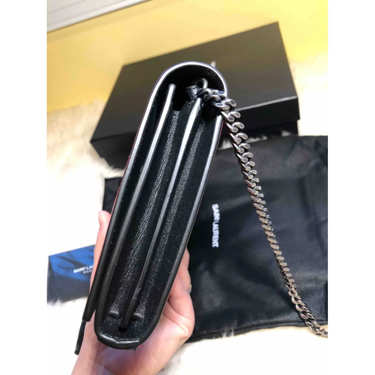 Patent leather crossbody bag Saint Laurent