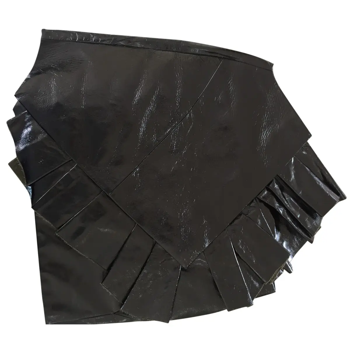 Patent leather mini skirt Saint Laurent