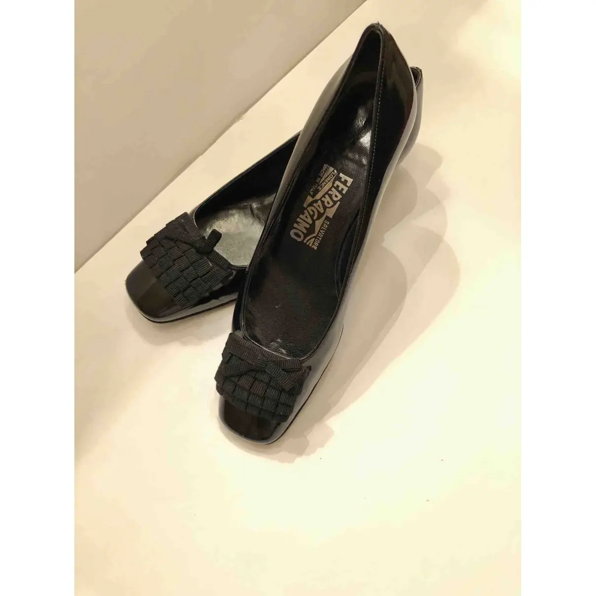 Salvatore Ferragamo Patent leather heels for sale