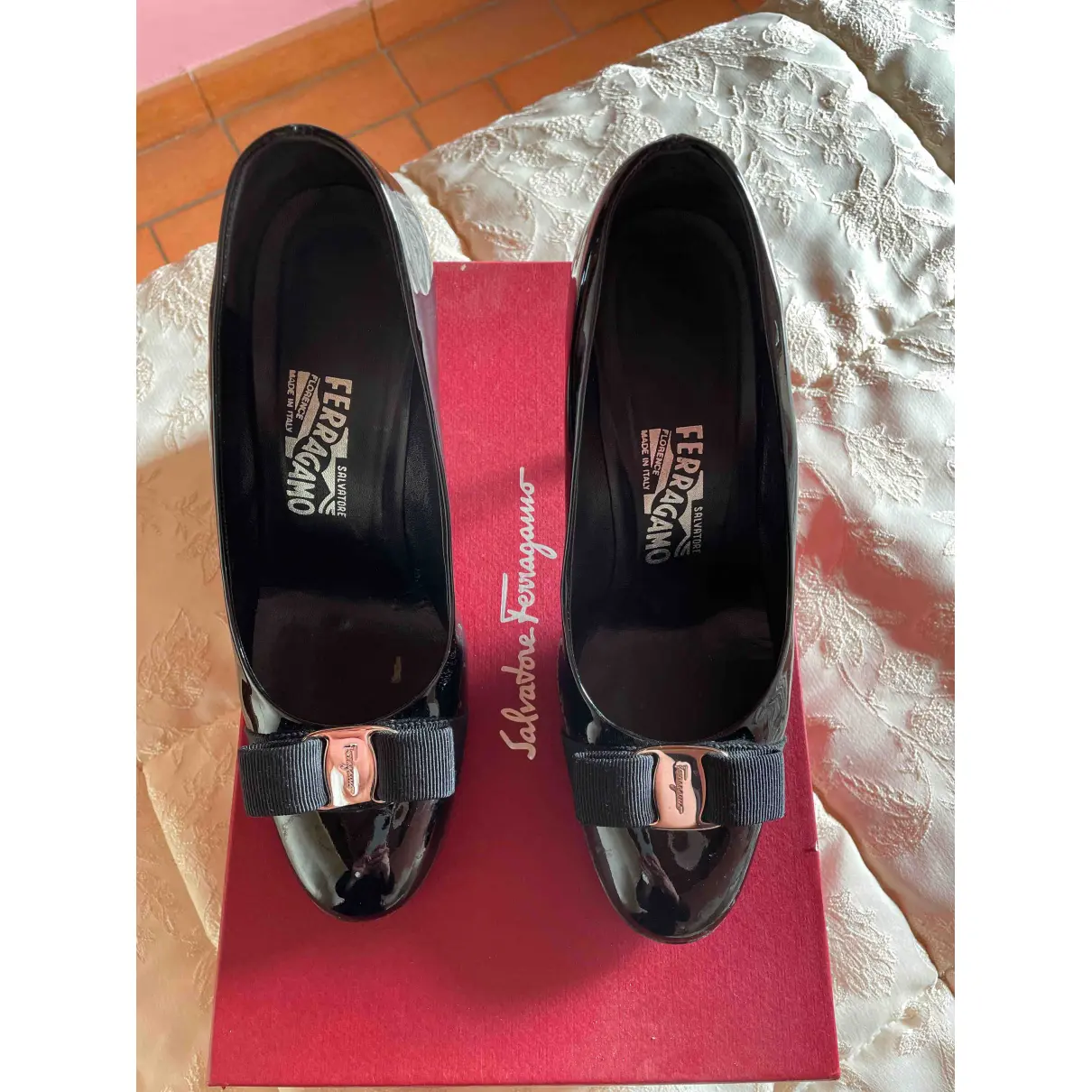 Patent leather heels Salvatore Ferragamo - Vintage