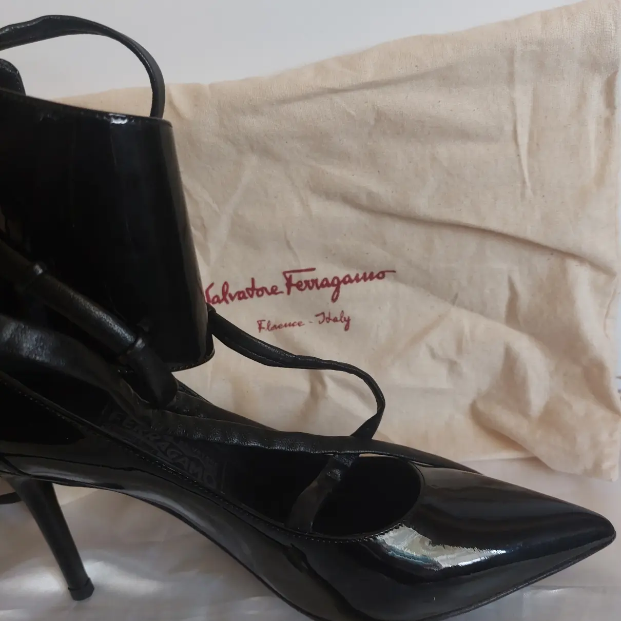 Patent leather heels Salvatore Ferragamo