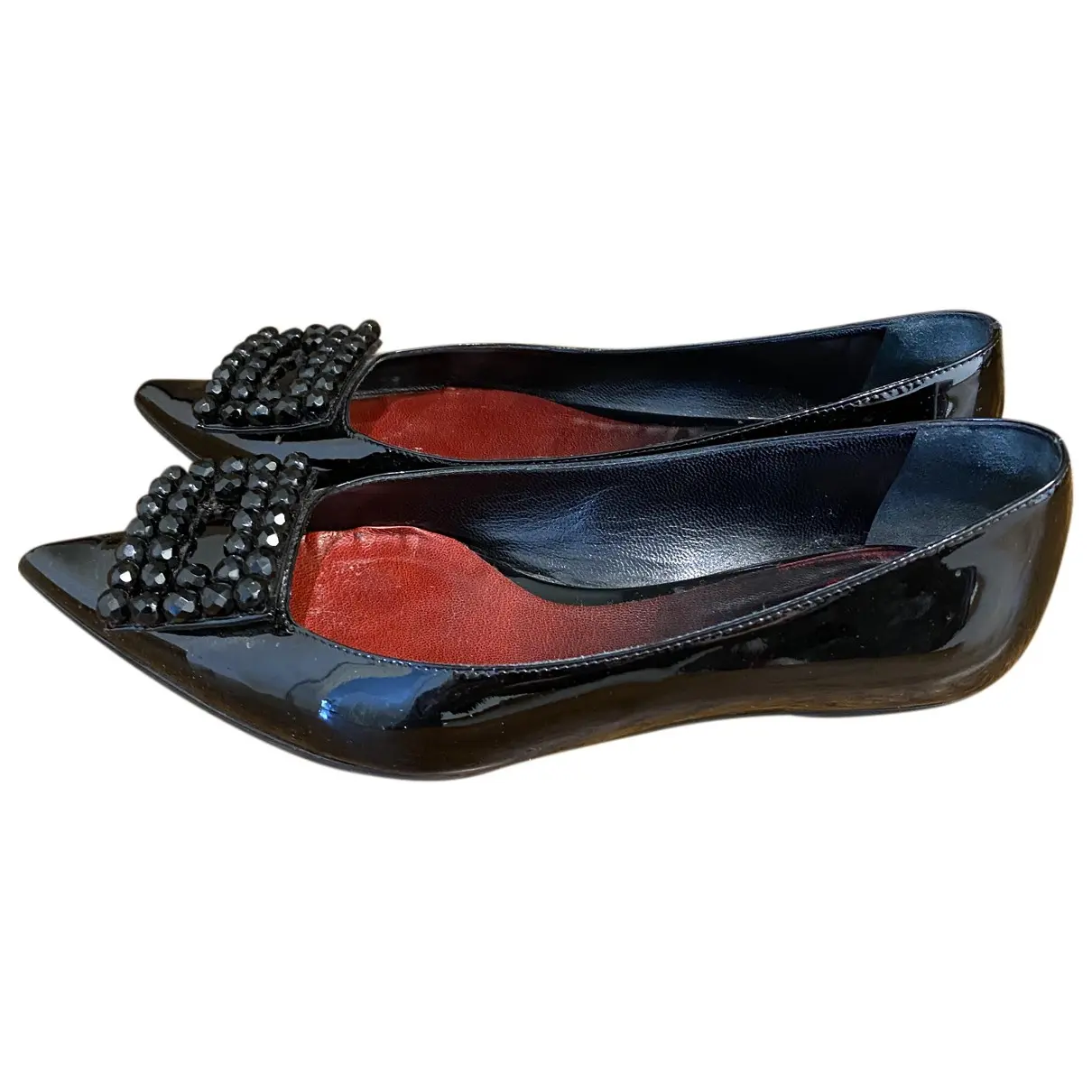 Patent leather ballet flats