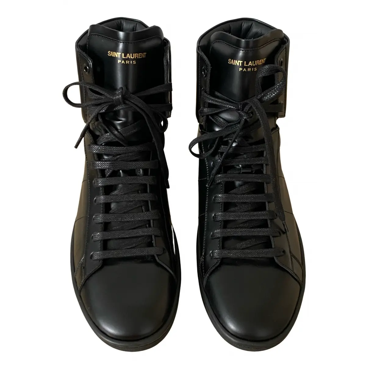 SL/01 patent leather high trainers Saint Laurent