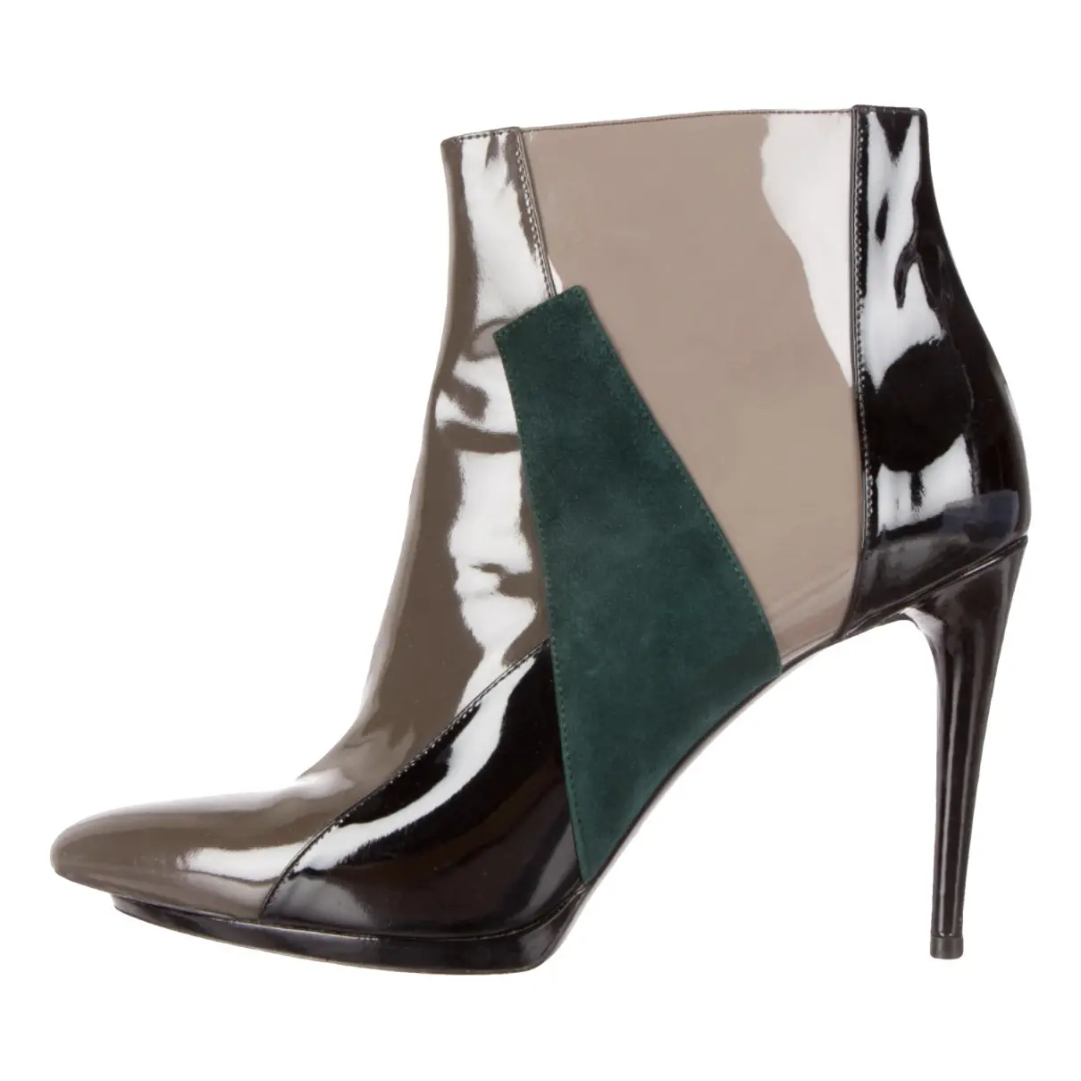 Slash patent leather ankle boots Balenciaga