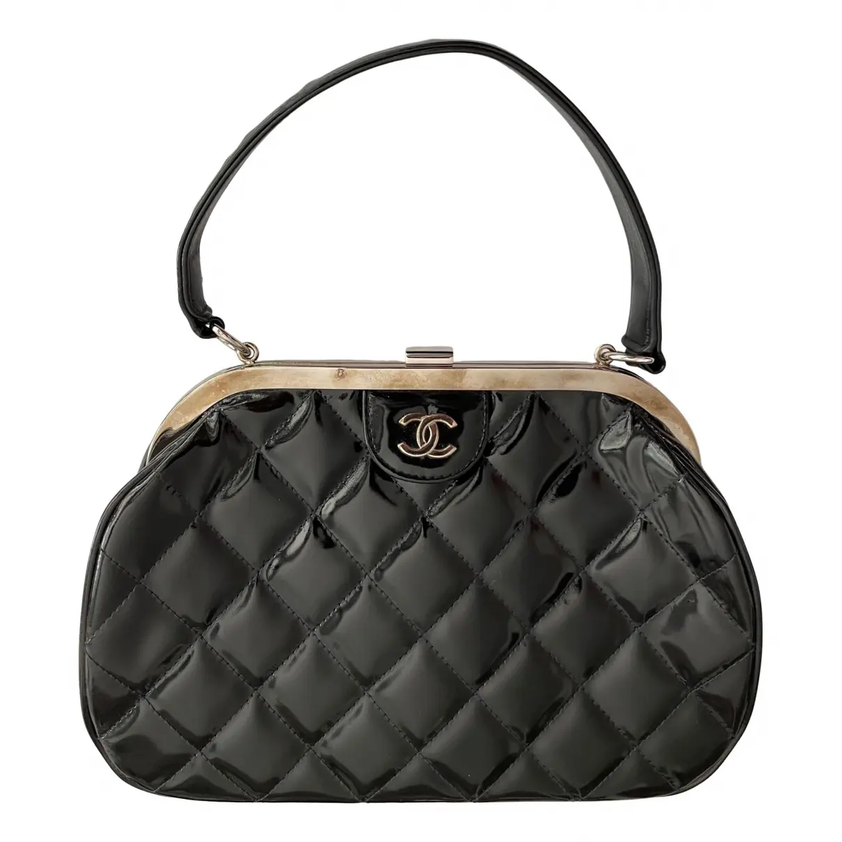 Trendy CC patent leather handbag Chanel - Vintage